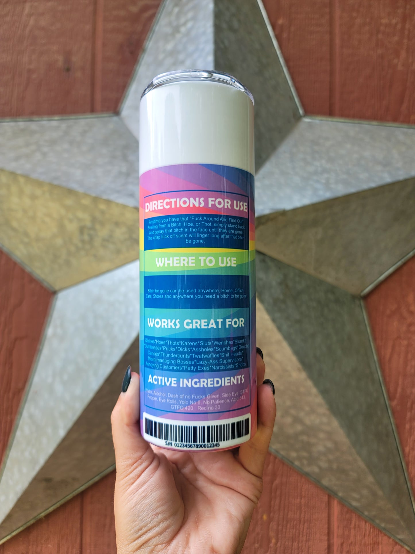 B!tch Be Gone Skinny Tumbler