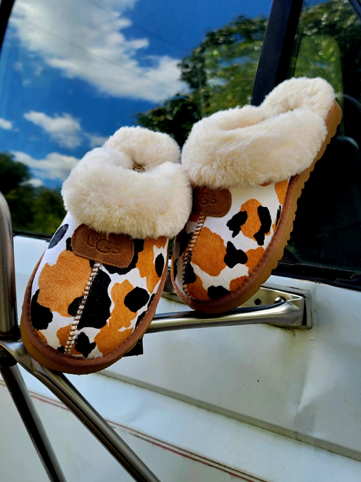 Cowprint Slippers (PREORDER) Please Read Description