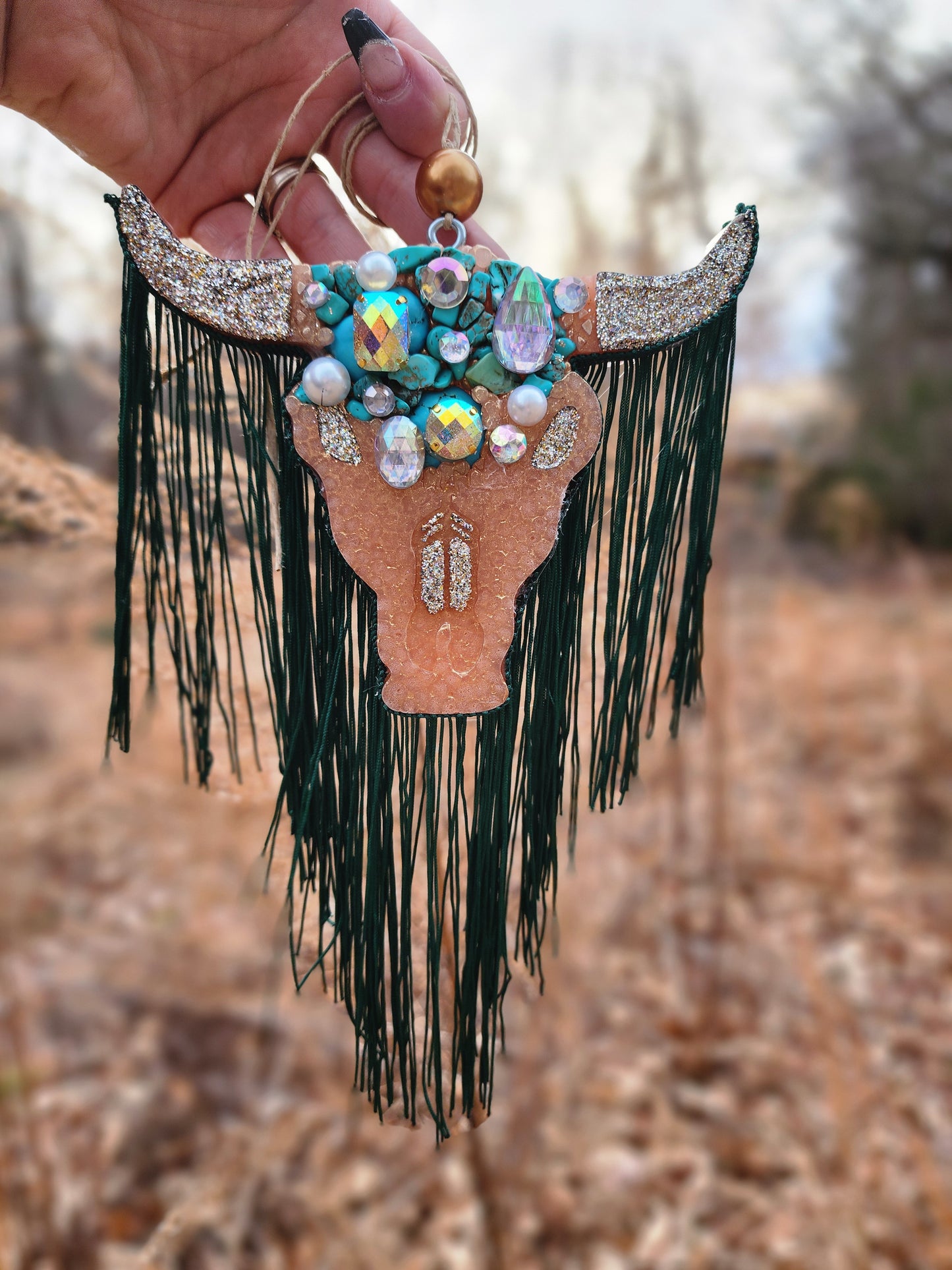 Western Turquoise Car Freshie