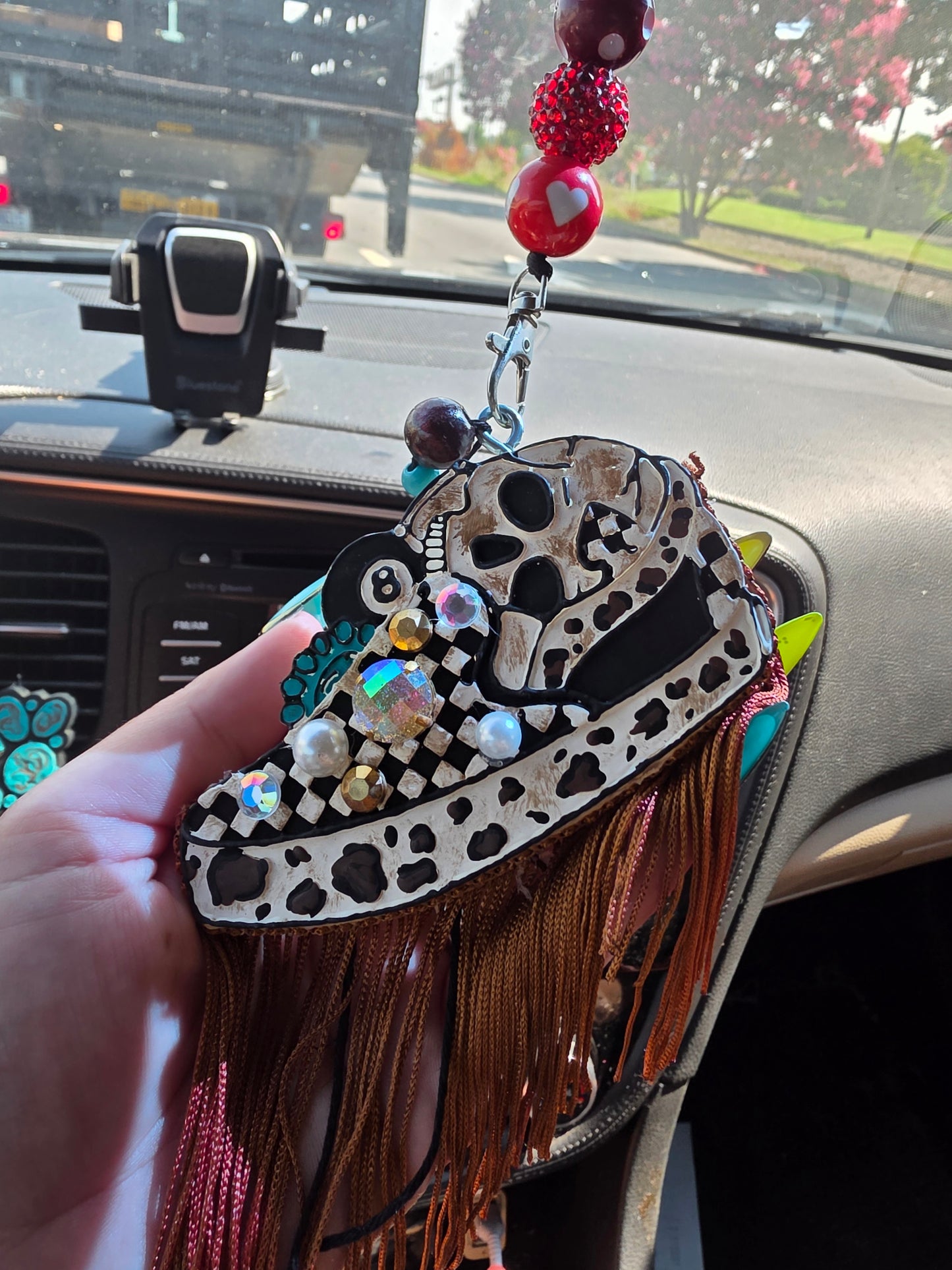 Checkered Van Car Freshie