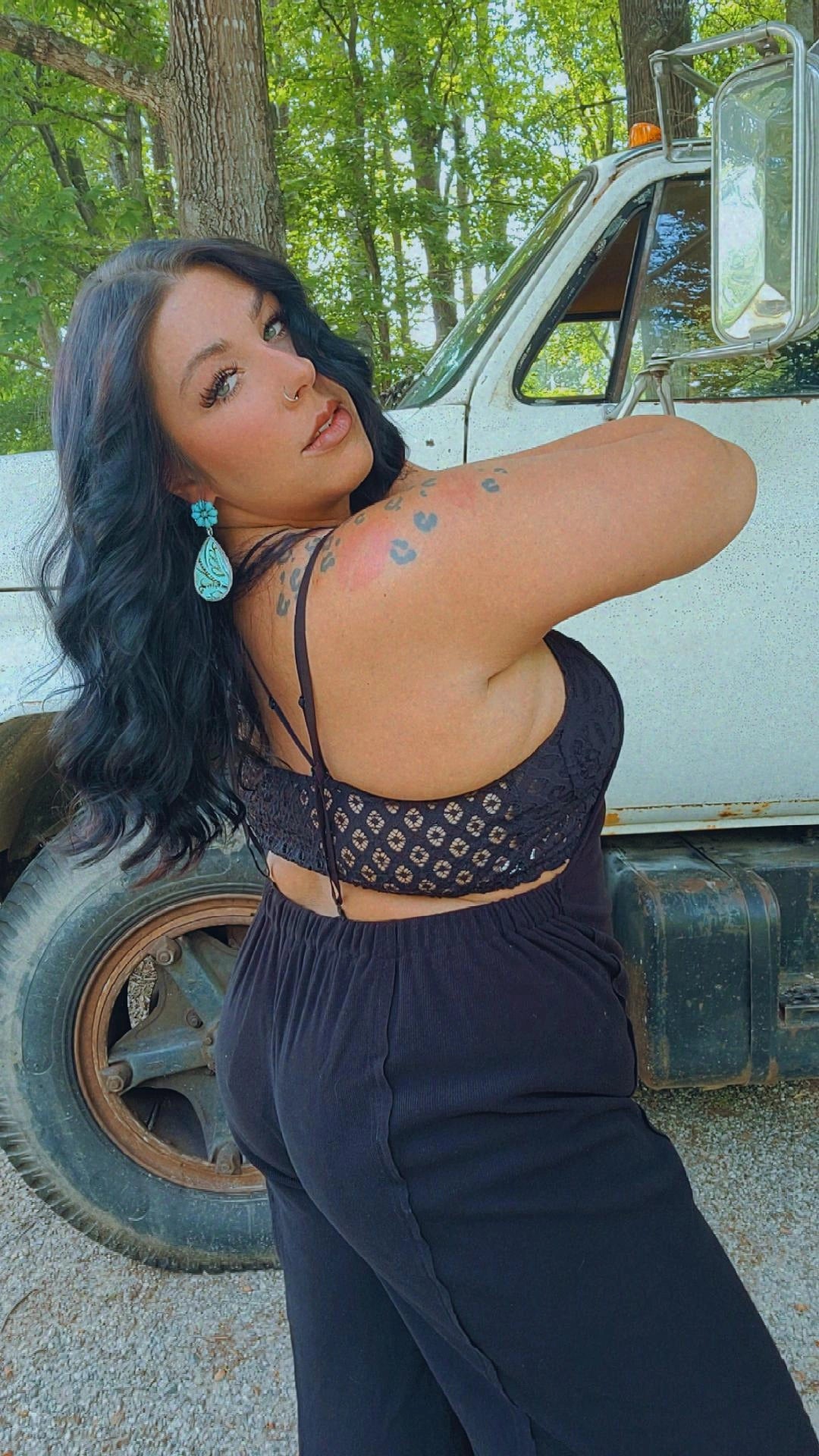 Katrina Open Back Overall