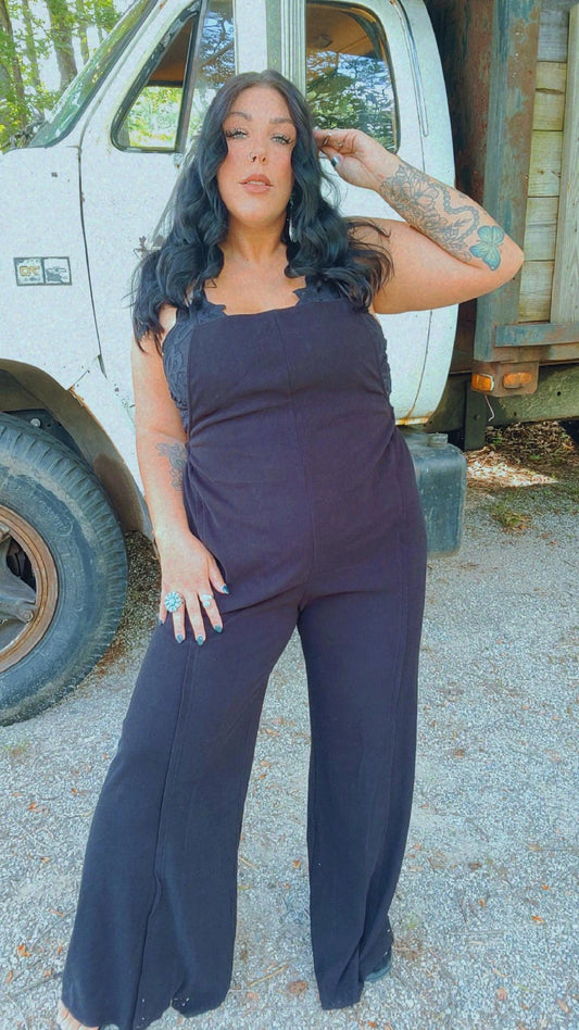 Katrina Open Back Overall