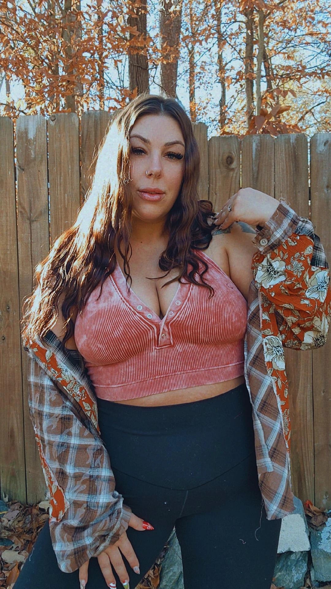 Seamless V Neck Tank Top