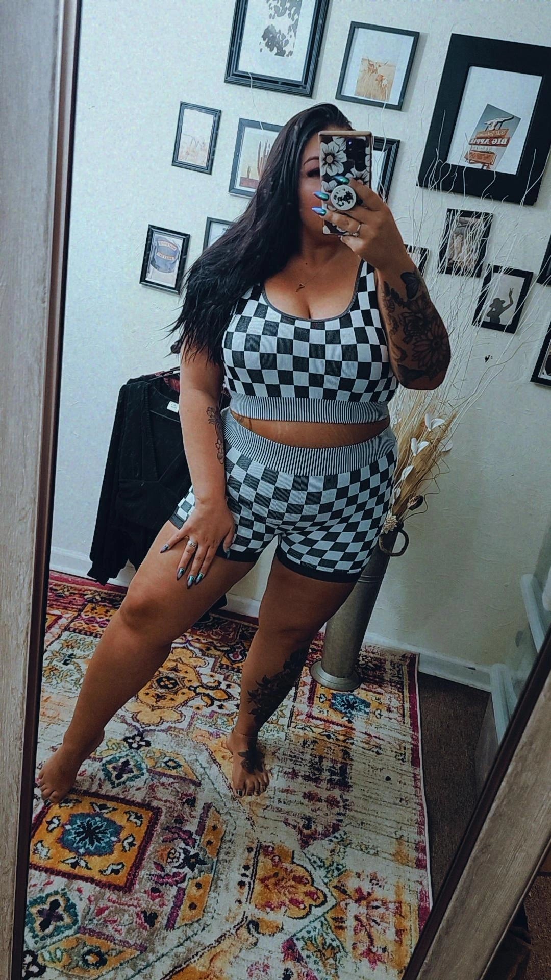 Checkered Seamless Set