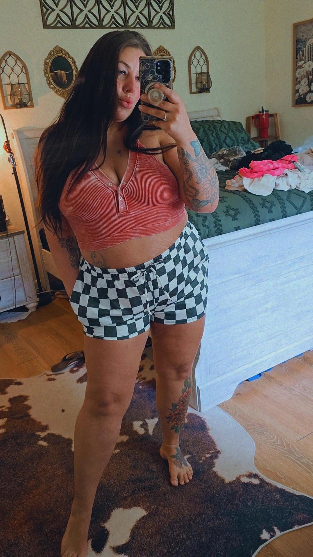 Checkered Shorts