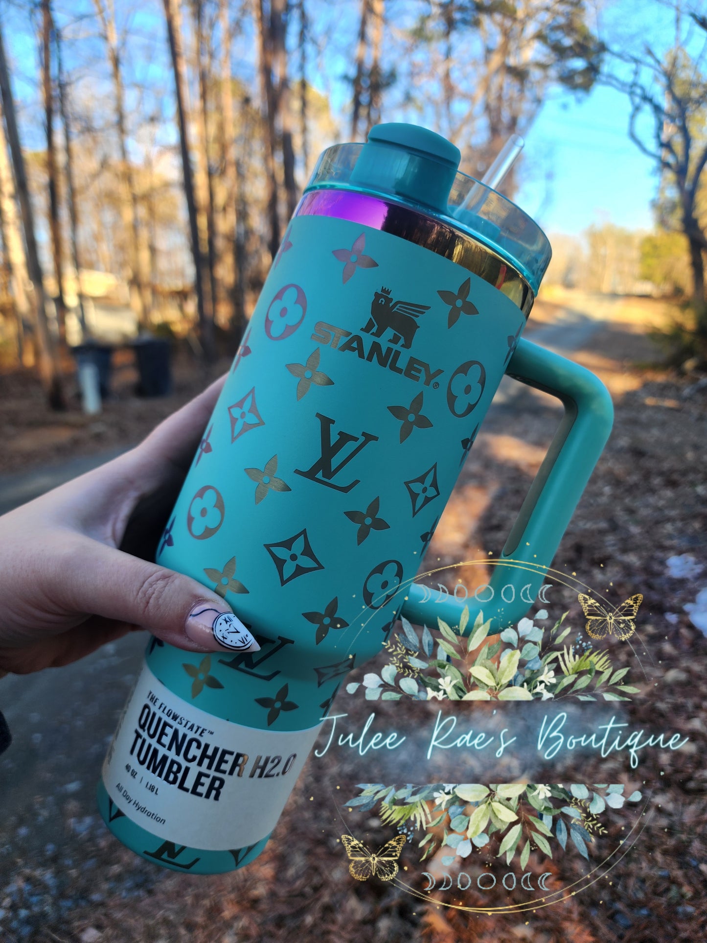 Bougie Girl Teal 40oz Tumbler PREORDER