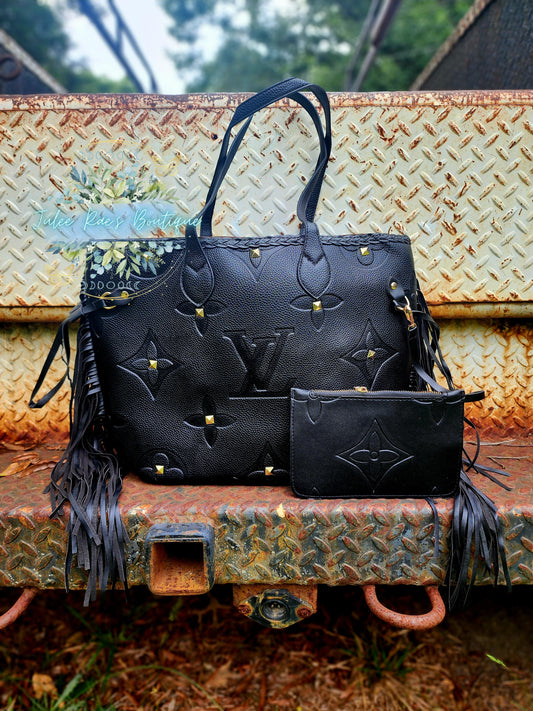 Western Black Handbag With Wallet PREORDER ITEMS PLEASE READ DESCRIPTION CAREFULLY