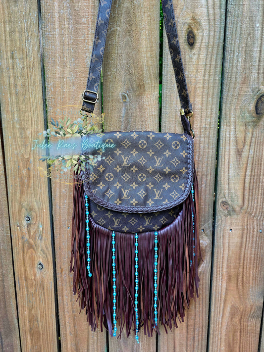 Western bead Fringe Handbag