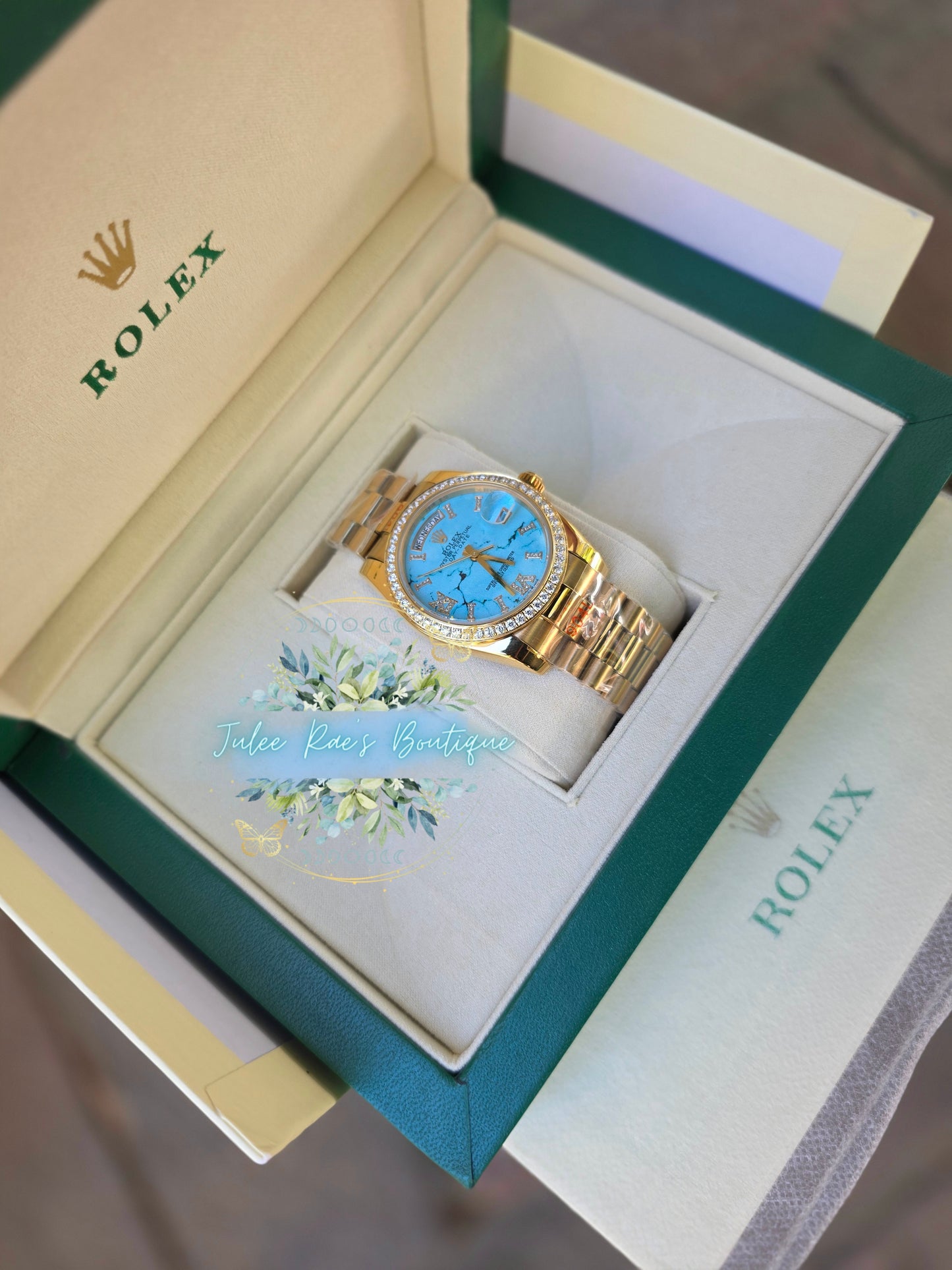 Turquoise Gold Watch PREORDER ITEMS PLEASE READ DESCRIPTION CAREFULLY