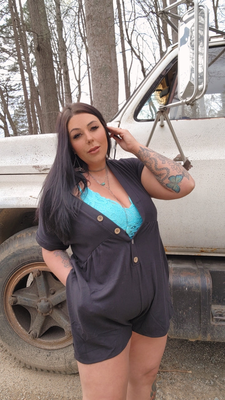 Sage and Wildflowers Romper