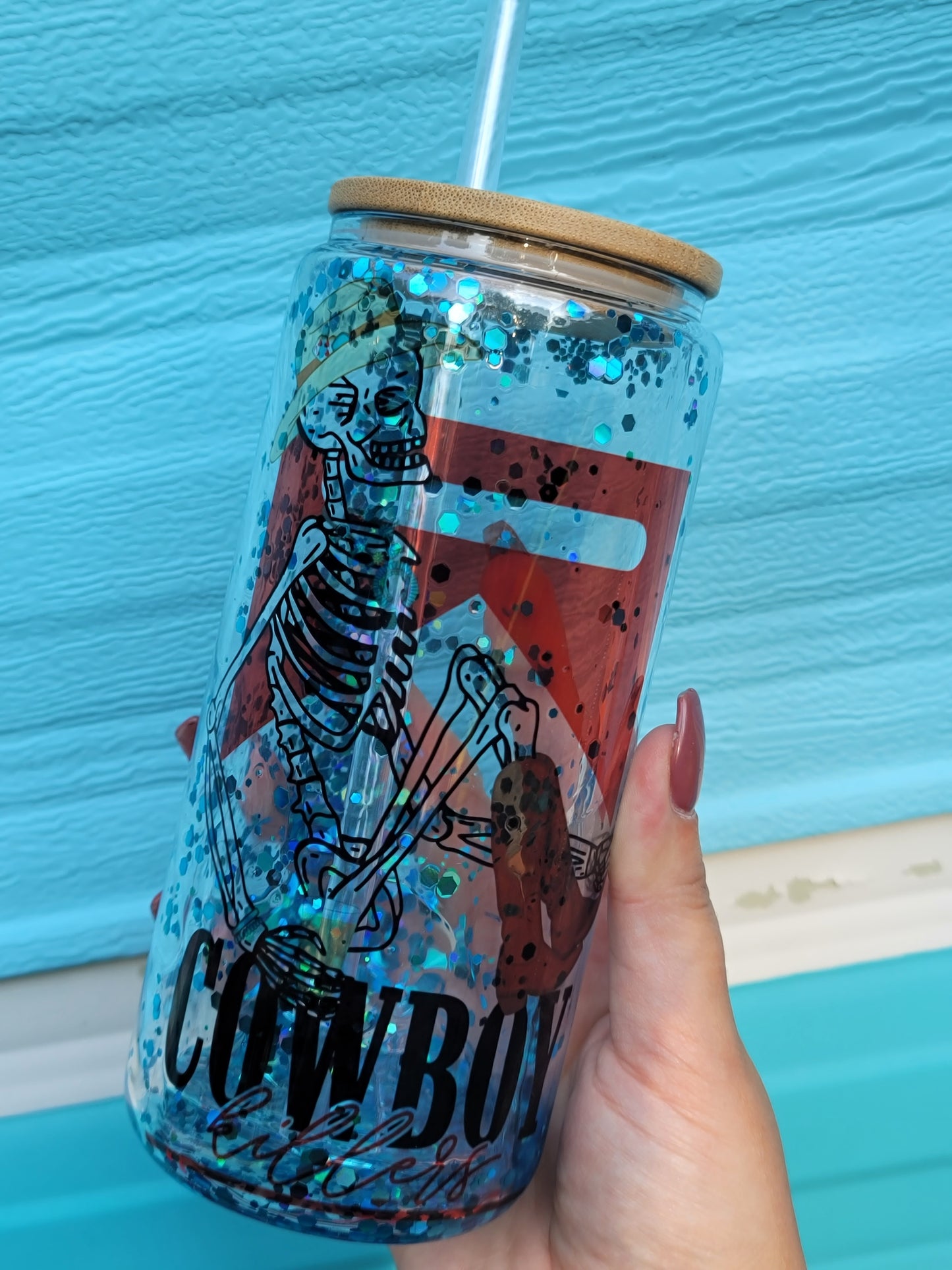 Cowboy Killer Snow Globe Tumbler