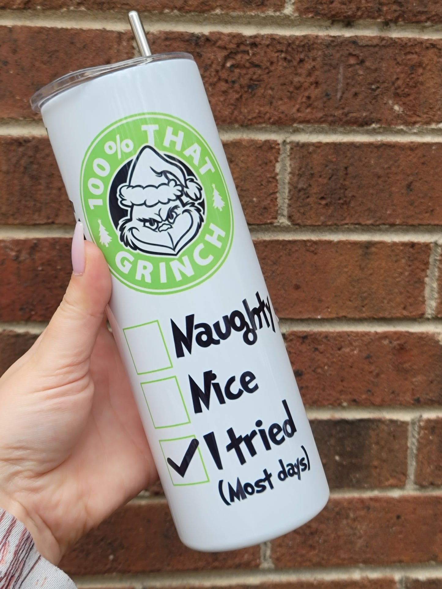 Merry F@#$ing Christmas Skinny Tumbler