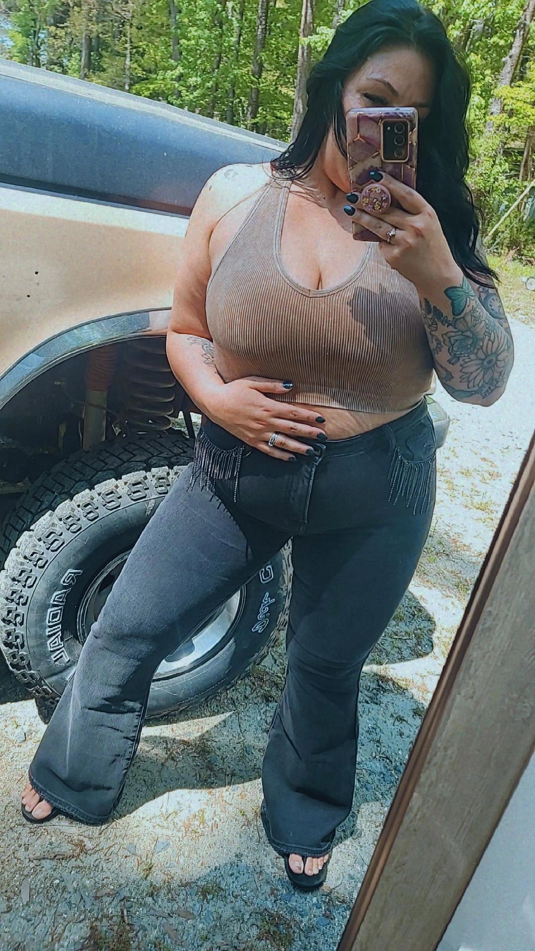 Nashville Rhinestone Flare Jeans