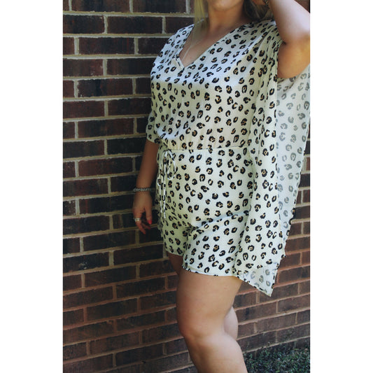 Cheetah Getaway Romper