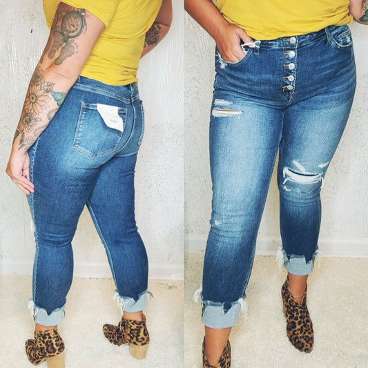 Ona Distressed Skinny Jean