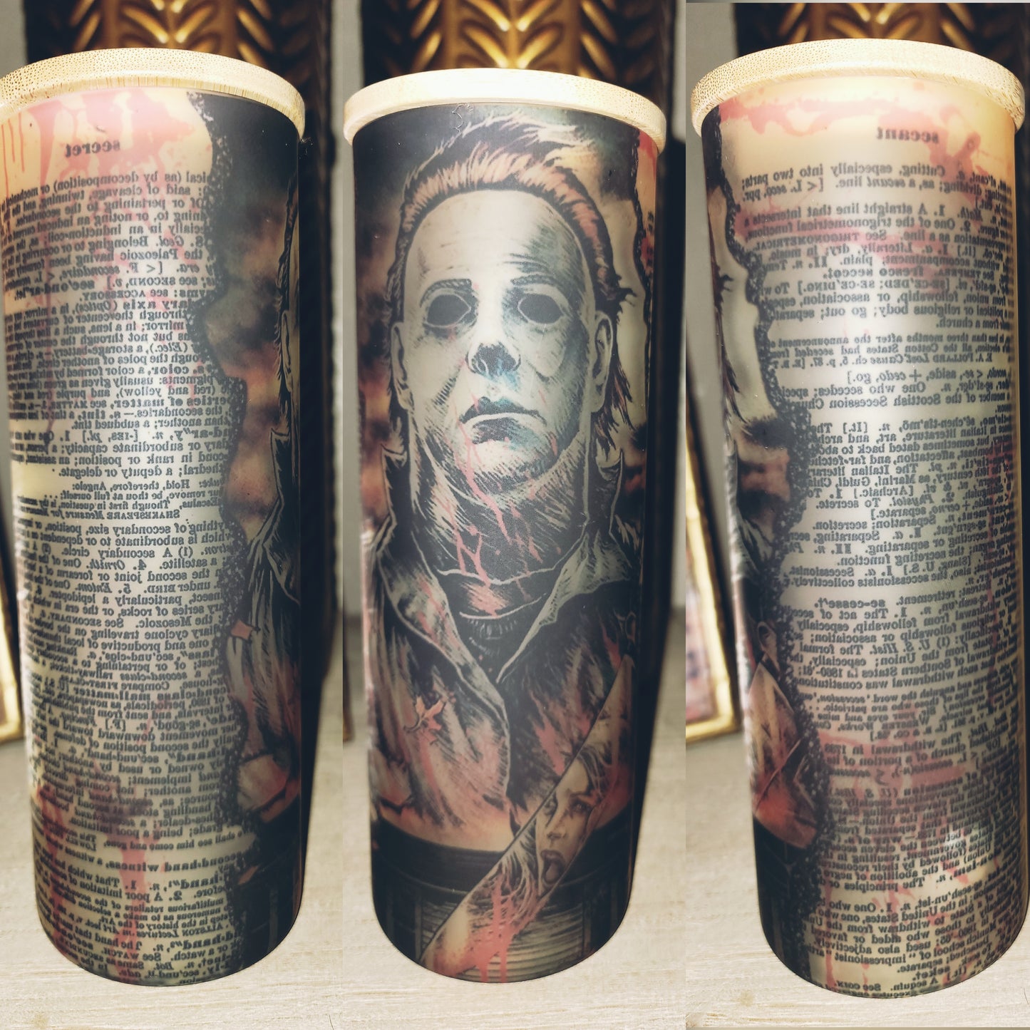 Halloween Frosted Glass Tumbler