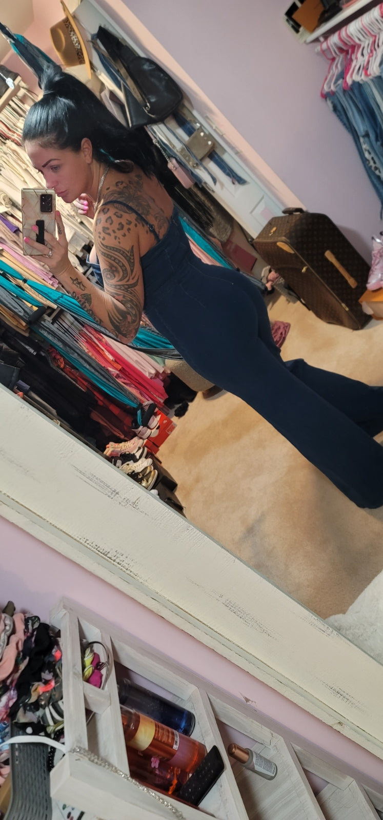 Last Night Denim Jumpsuit