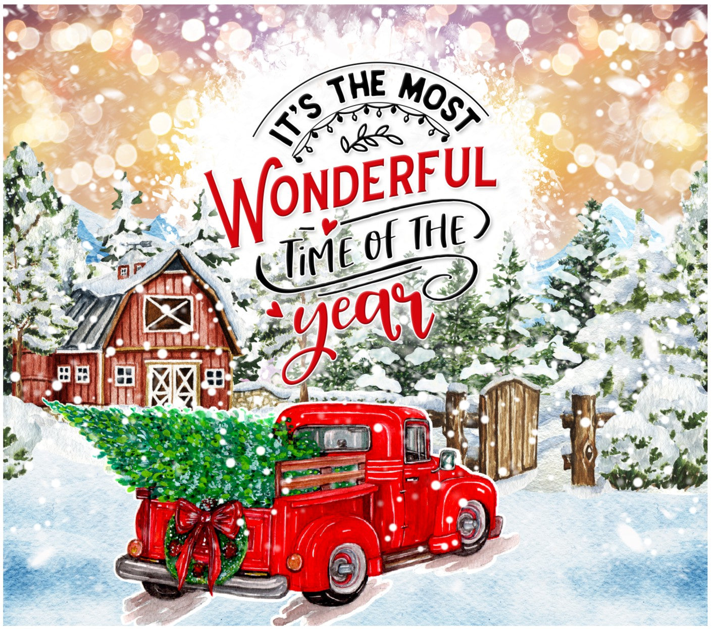 It't The Most Wonderful Time Of The Year Skinny Tumbler