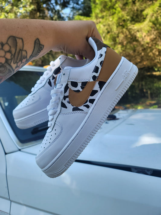 Cowprint Brown Tennies ( PREORDER)