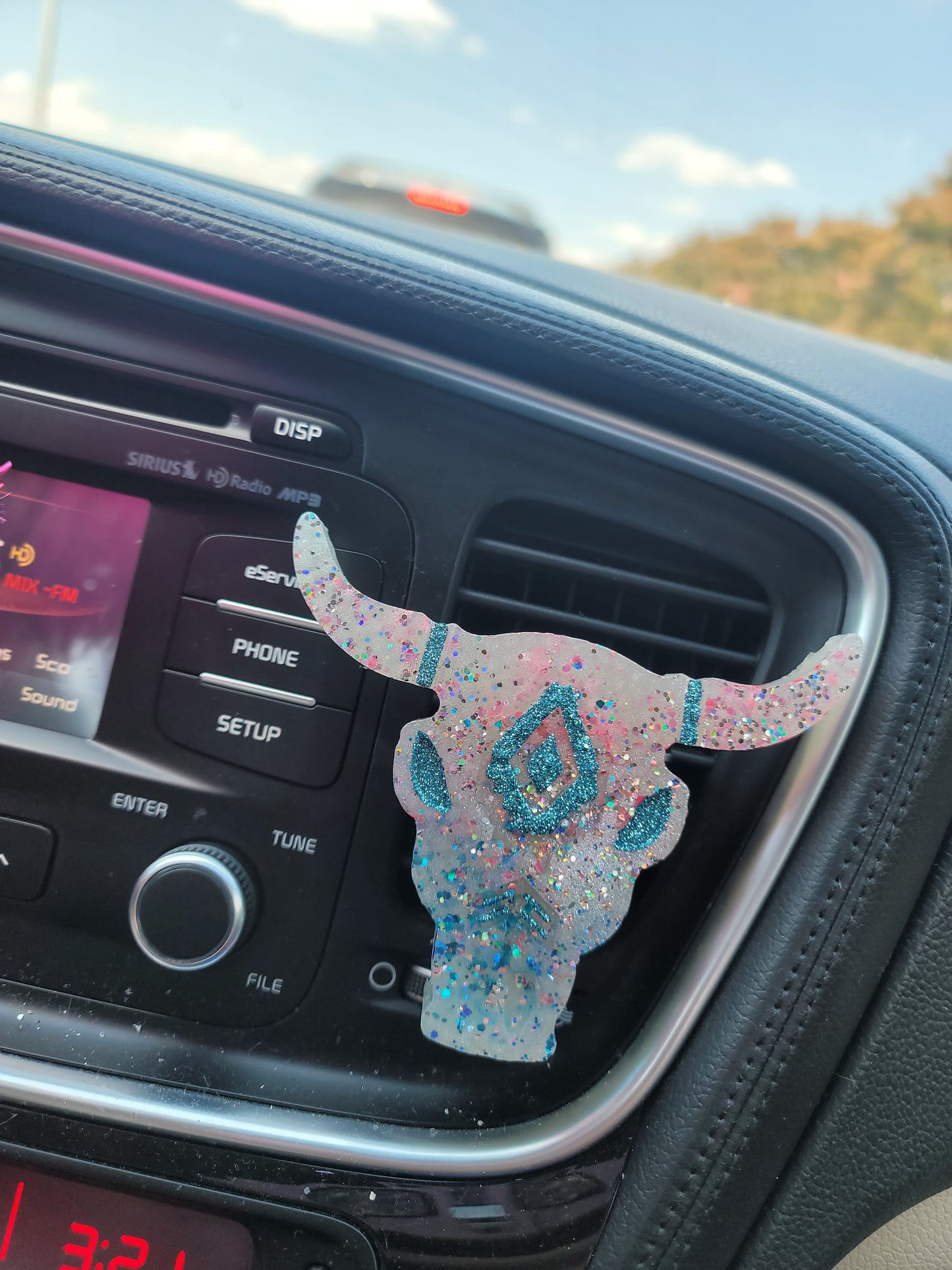 Cotton Candy Western Bull Car Freshie Set