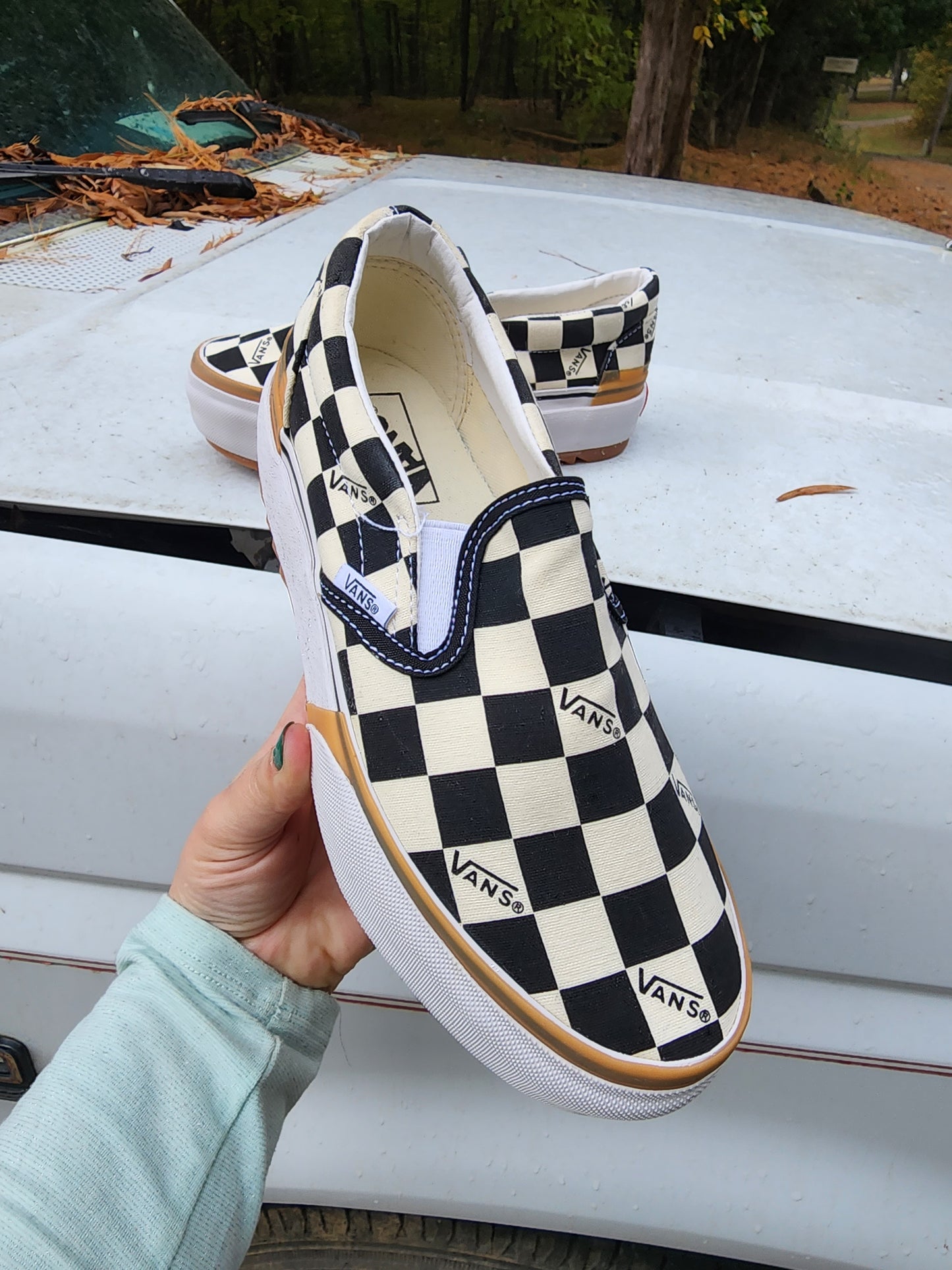 Checkered Platforms Shoes (PREORDER) Please Read Description