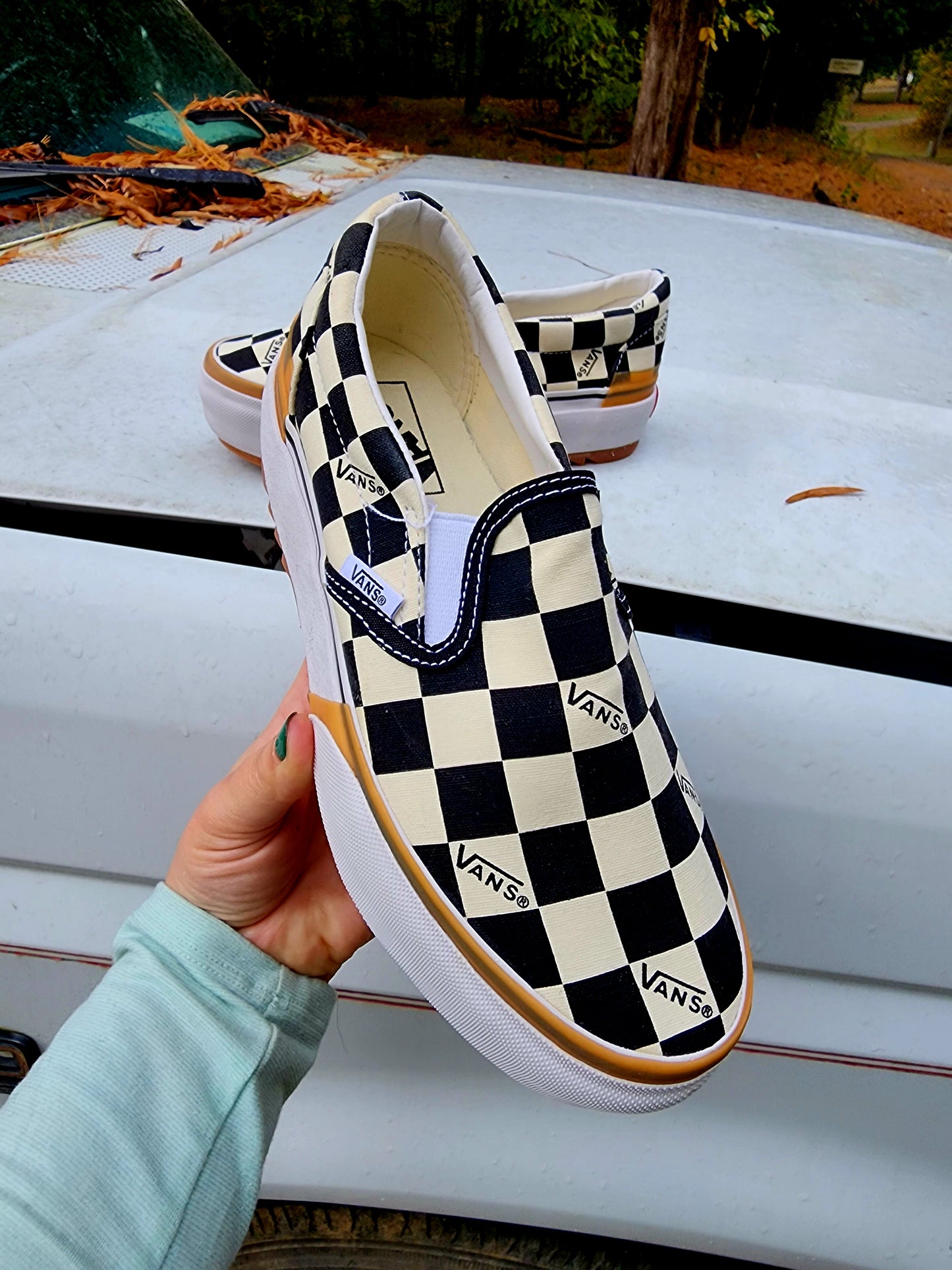 Checkered Platforms Shoes (PREORDER) Please Read Description