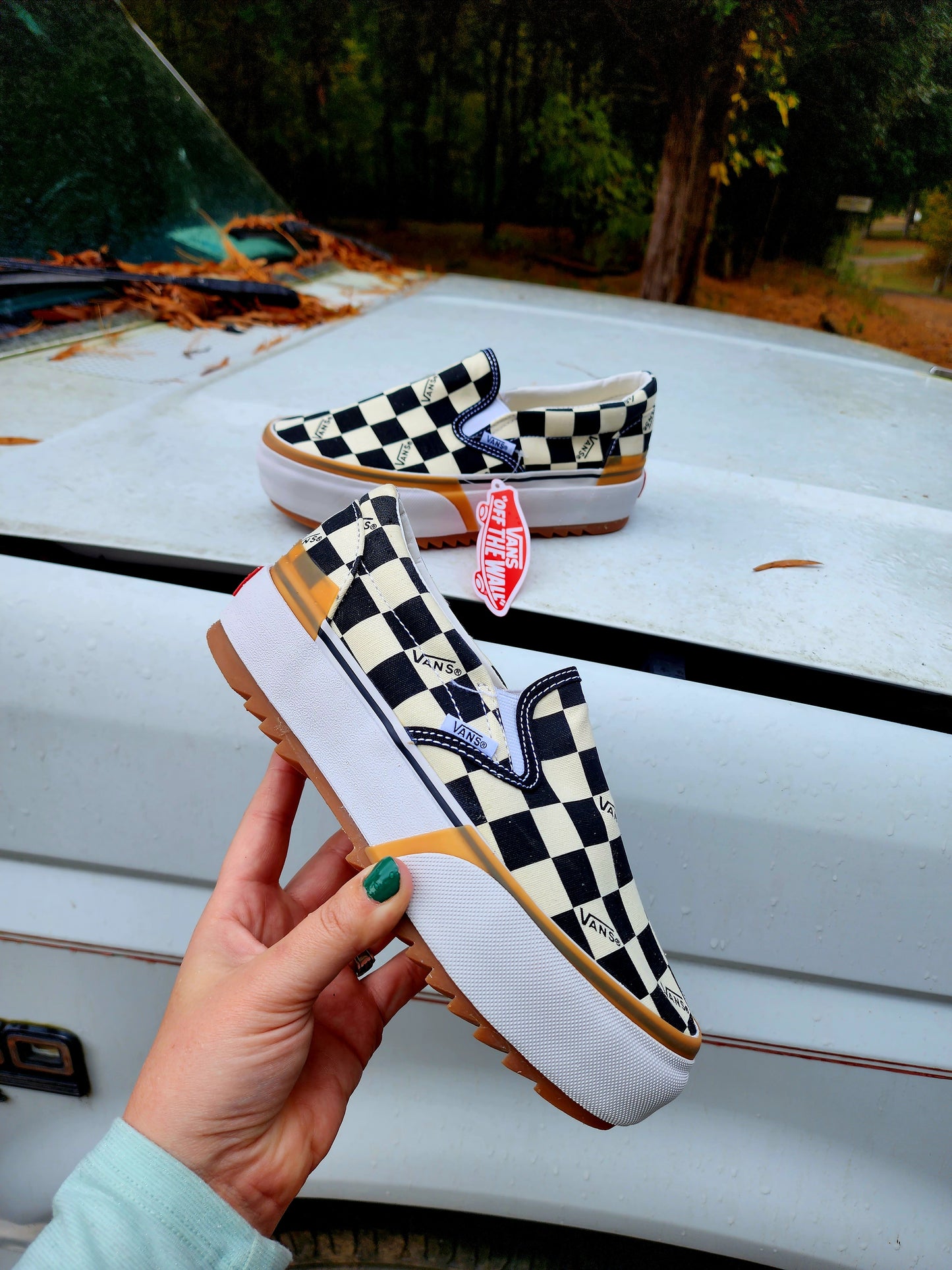 Checkered Platforms Shoes (PREORDER) Please Read Description