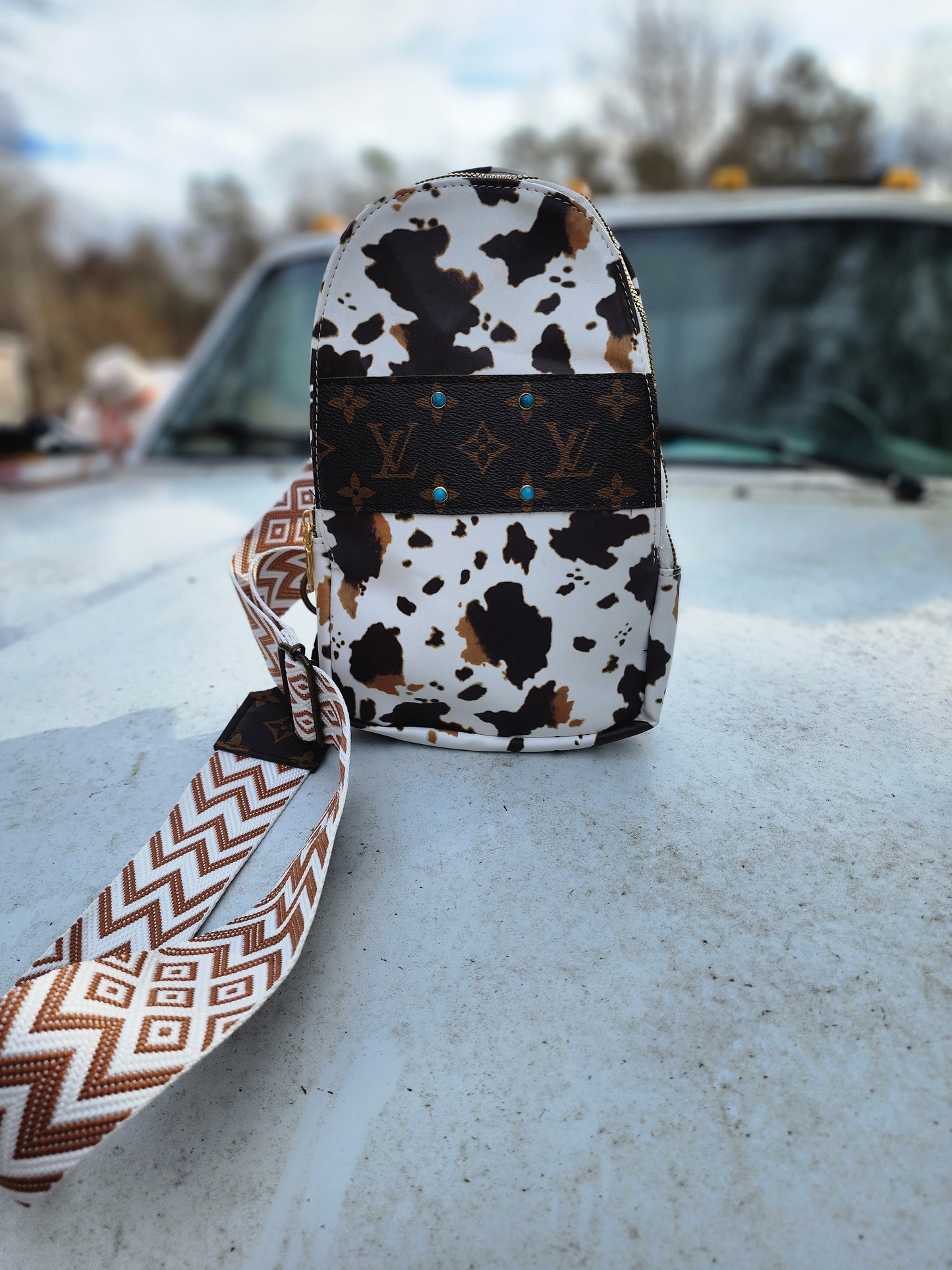 western Cowprint Backpack