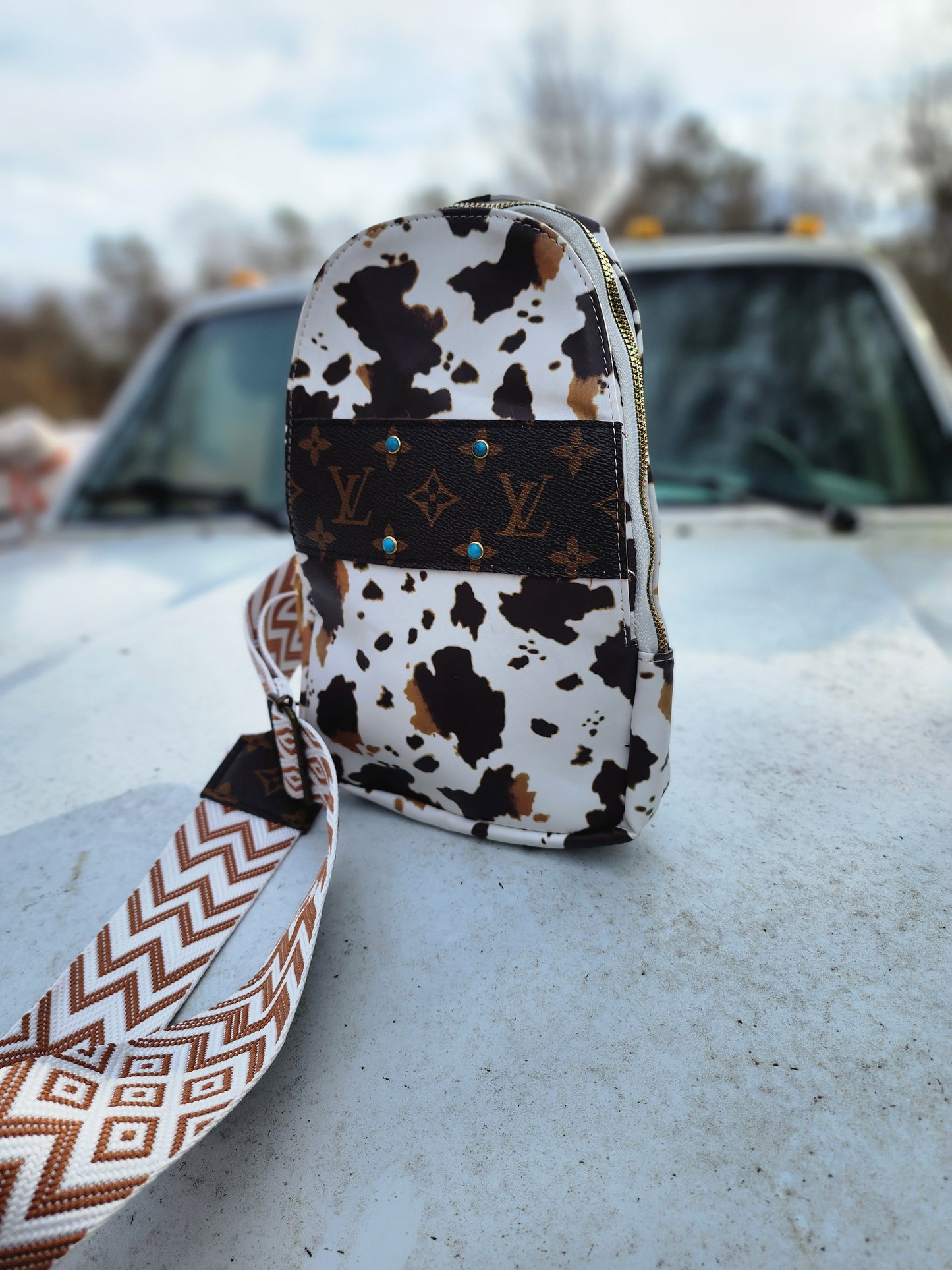 western Cowprint Backpack