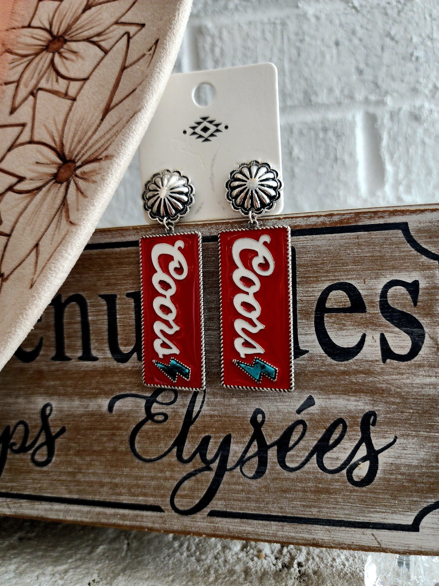 Western Coors Earrings