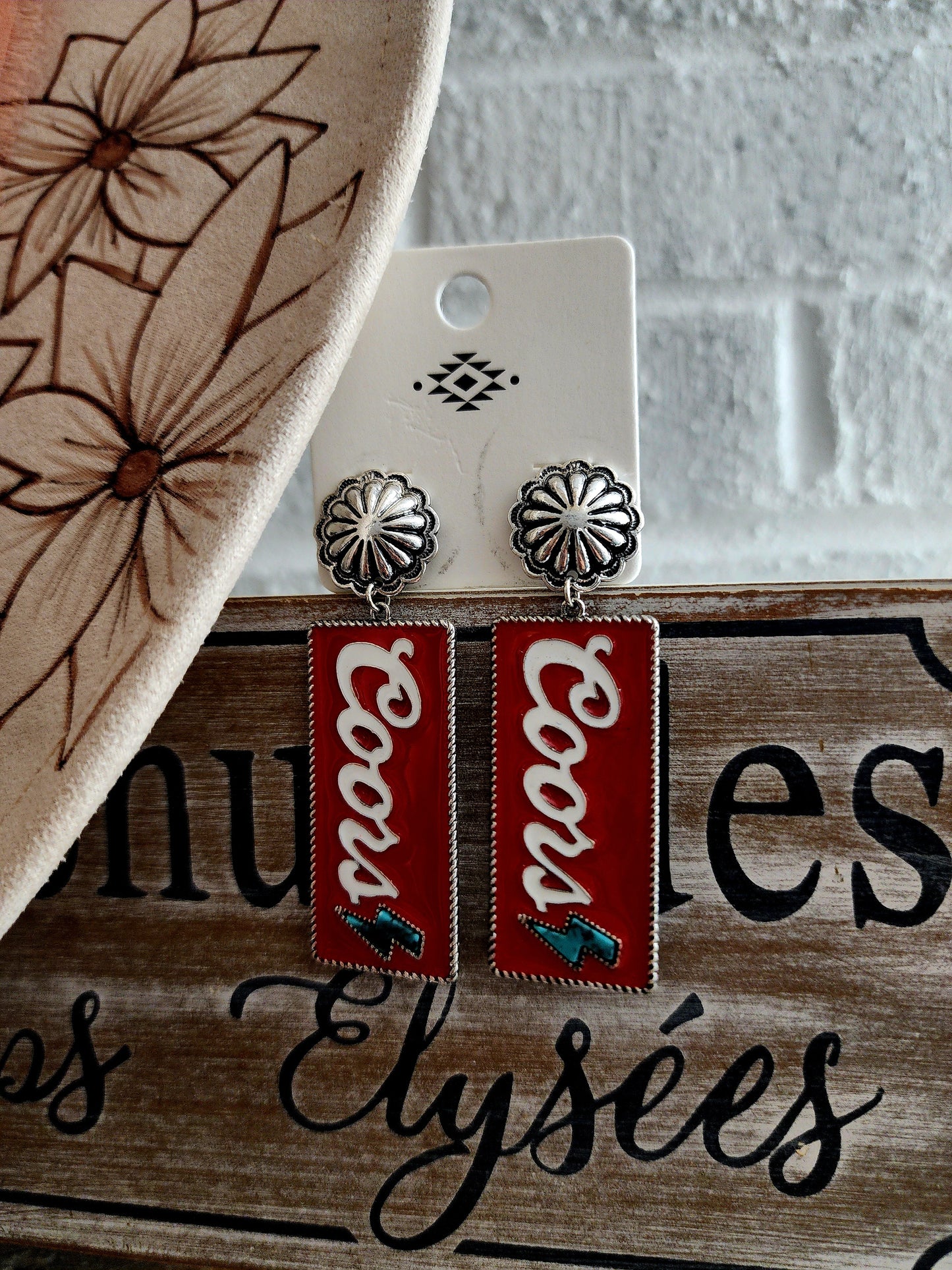 Western Coors Earrings