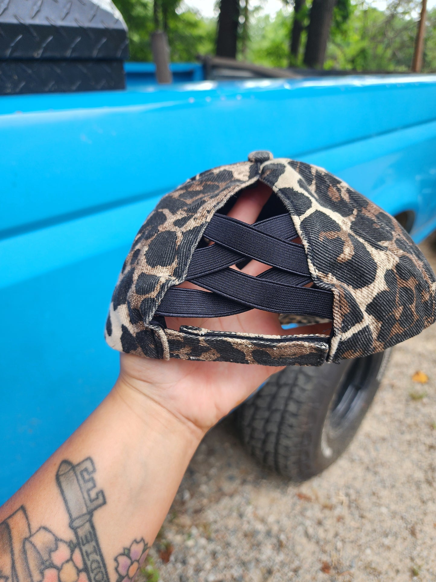 Cheetah Ponytail Hat