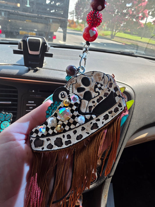 Checkered Van Car Freshie