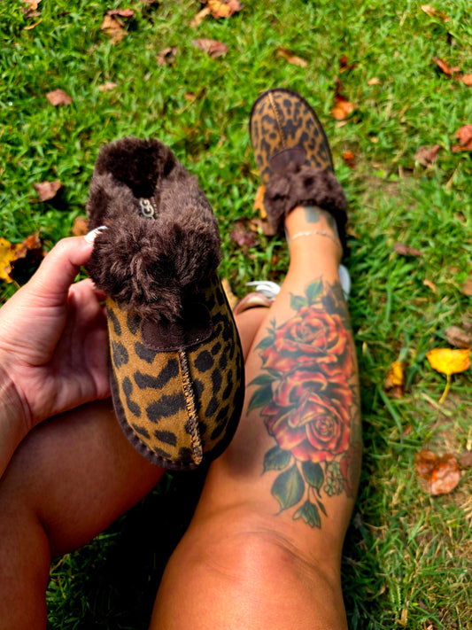 Cheetah Print Slippers PREORDER ITEMS PLEASE READ DESCRIPTION CAREFULLY