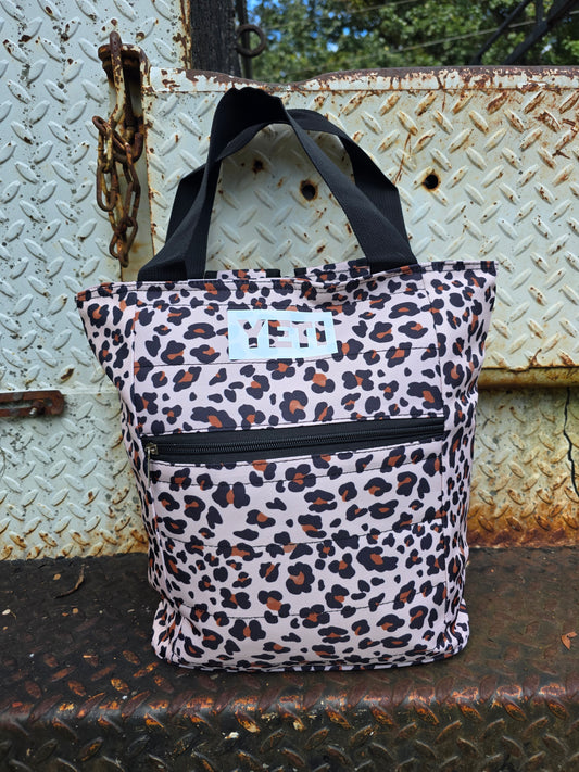 Cheetah Print Cooler Bag