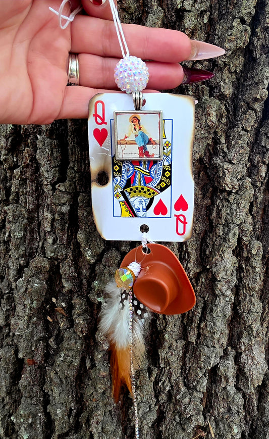 Queen of hearts Western car accessorie