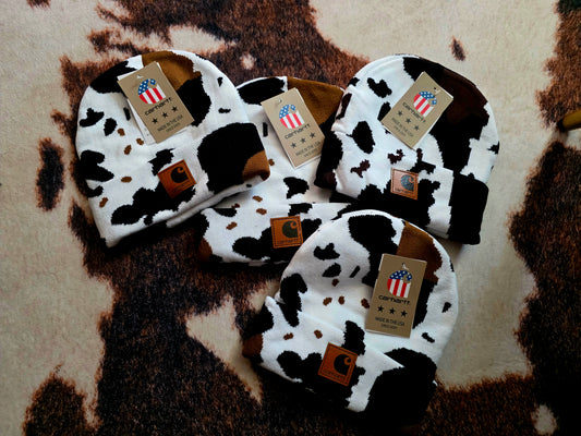 Cowprint Beanie