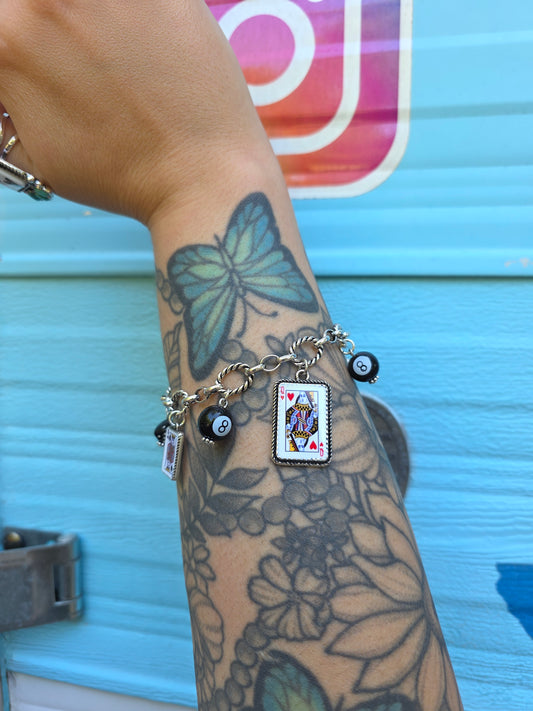 8 Ball Charm Bracelet