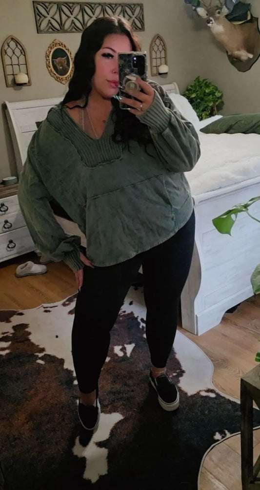 Loving Hunter Green Top