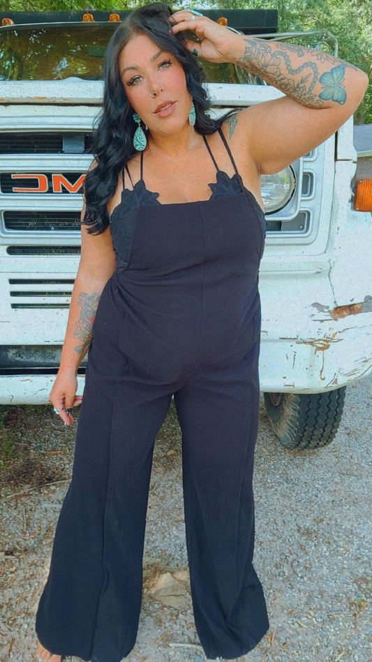 Katrina Open Back Overall