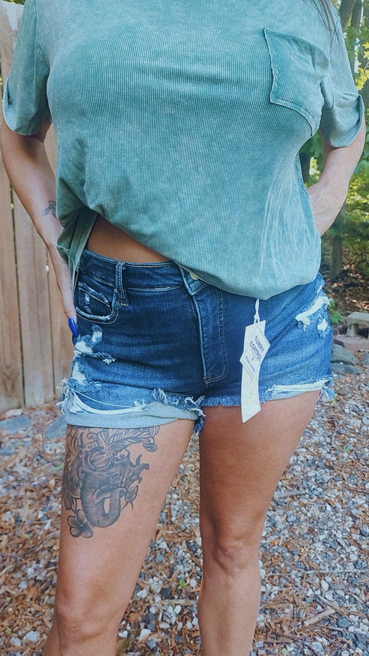 Tummy Control Highrise Waist Band Shorts