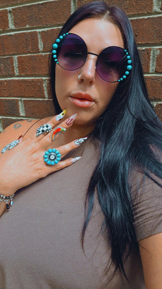 Turquoise Stone Sunglasses