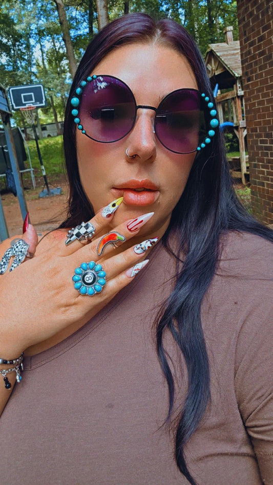 Turquoise Stone Sunglasses