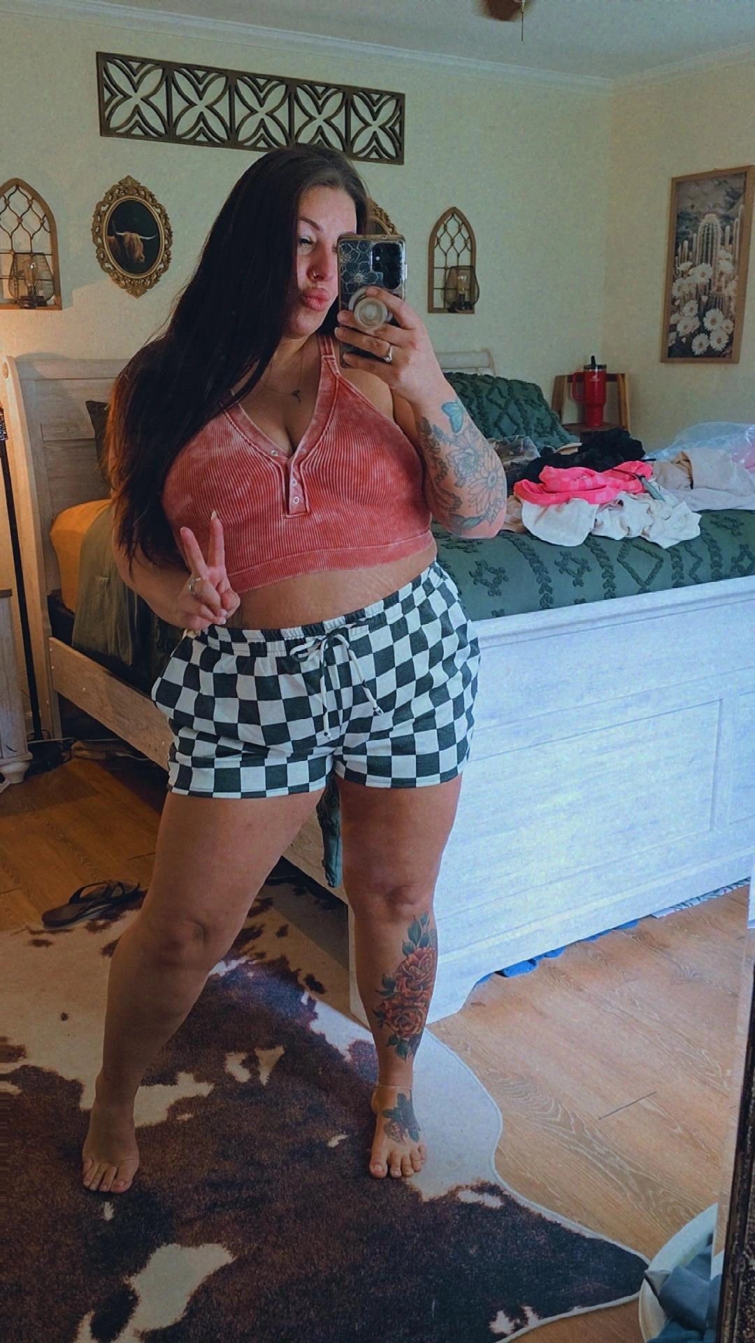 Checkered Shorts