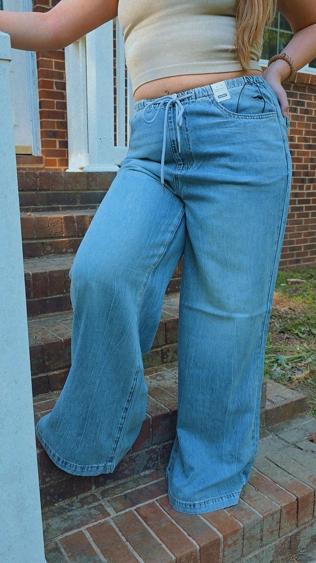 Hw Palazzo Featherweight w/ Drawcord