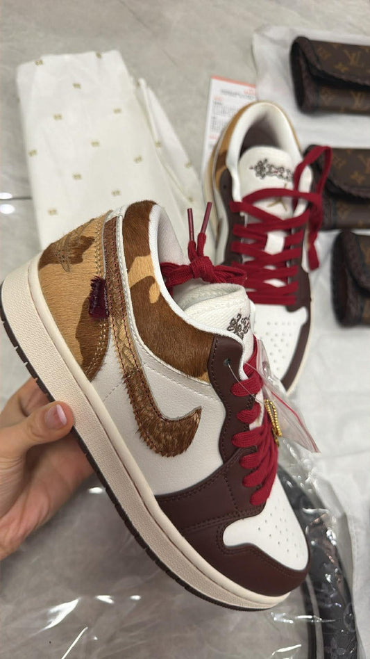 Brown Cowprint Tennie Shoses PREORDER ITEMS PLEASE READ DESCRIPTION CAREFULLY