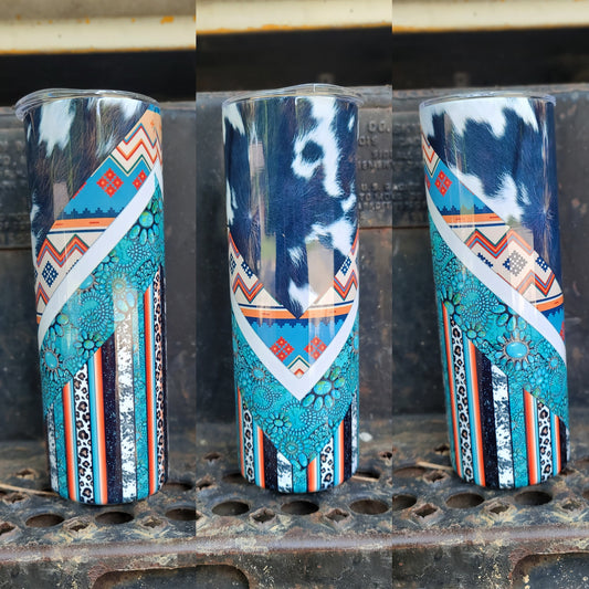 Western Skinny Tumbler