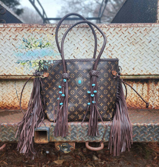Western Fringe Turquoise Handbag PREORDER ITEMS PLEASE READ DESCRIPTION
