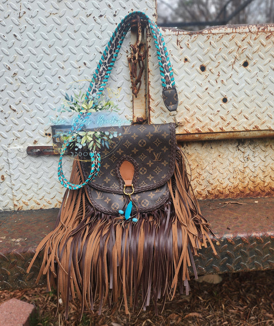 Western Fringe Teal Handbag PREORDER ITEMS PLEASE READ DESCRIPTION CAREFULLY