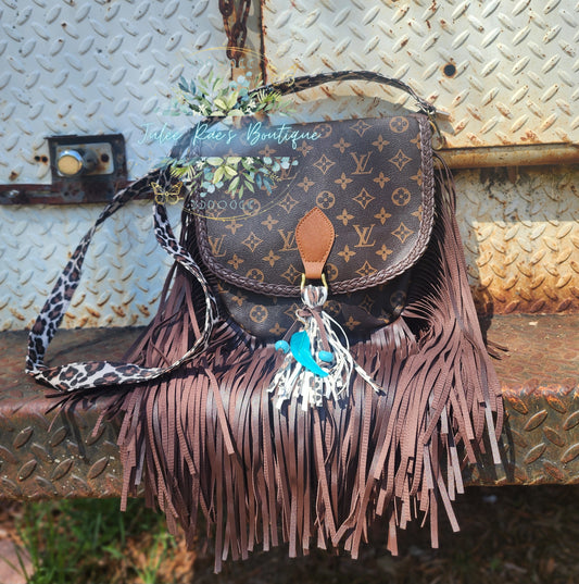 Western Fringe Cheetah Crossbody Bag PREORDER ITEMS